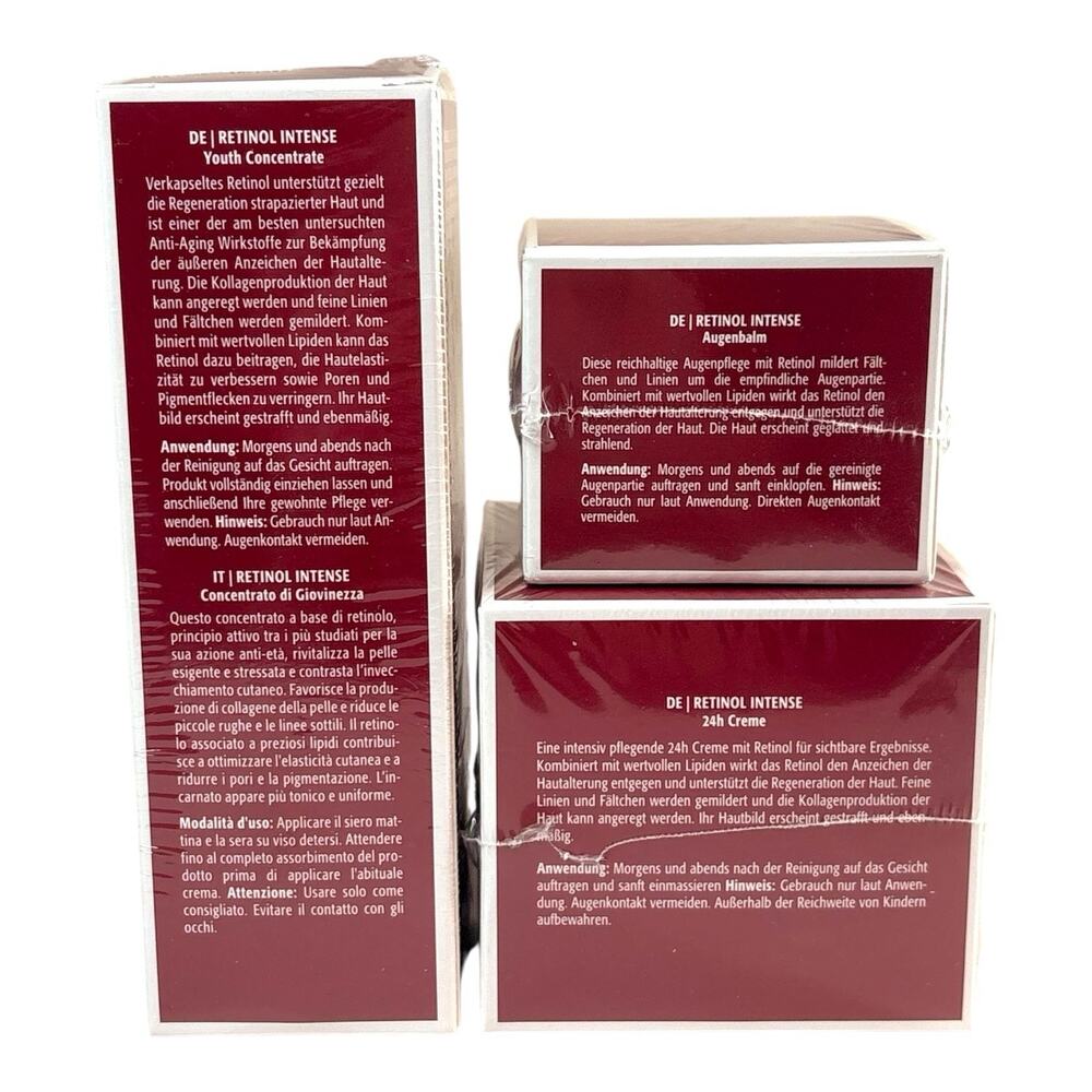SEALED SET M. Asam "Retinol Intense" 24H Creme, Eye Balm, Youth Concentrate NEW - Picture 4 of 16